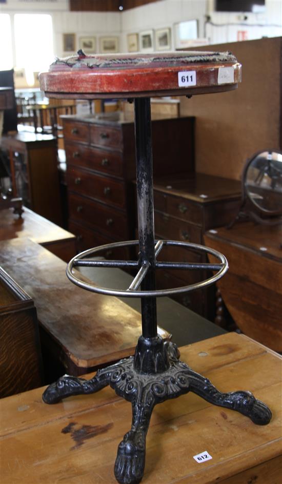 Cast iron pub stool